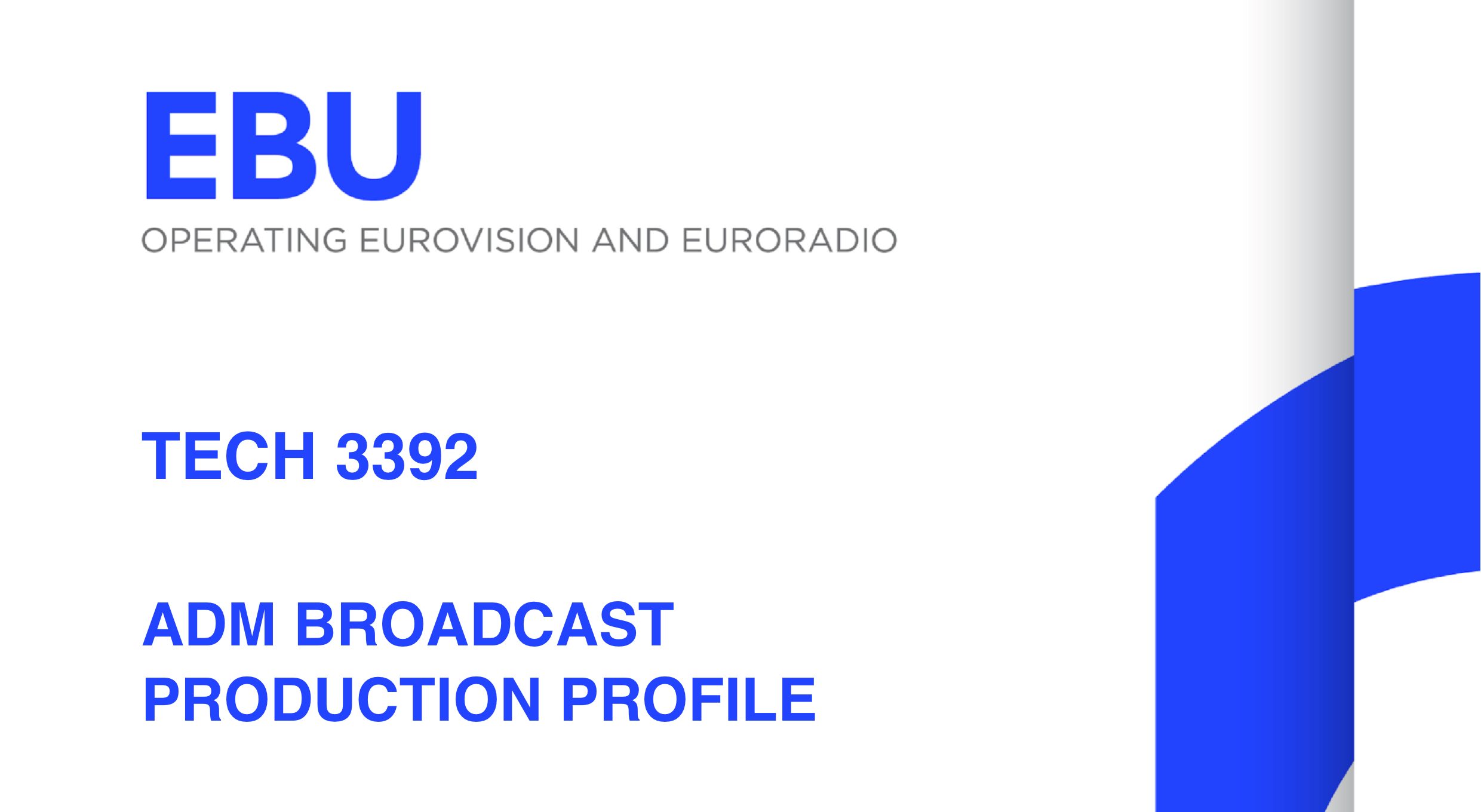 EBU Tech Report 3392 Cover Top